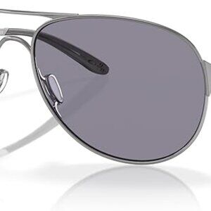 Oakley 405402 Caveat Aviator Polished Chrome/Grey Sunglasses NEW